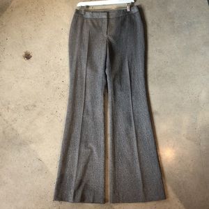 Burberry Marled Grey Stretch-Wool Flared Trousers